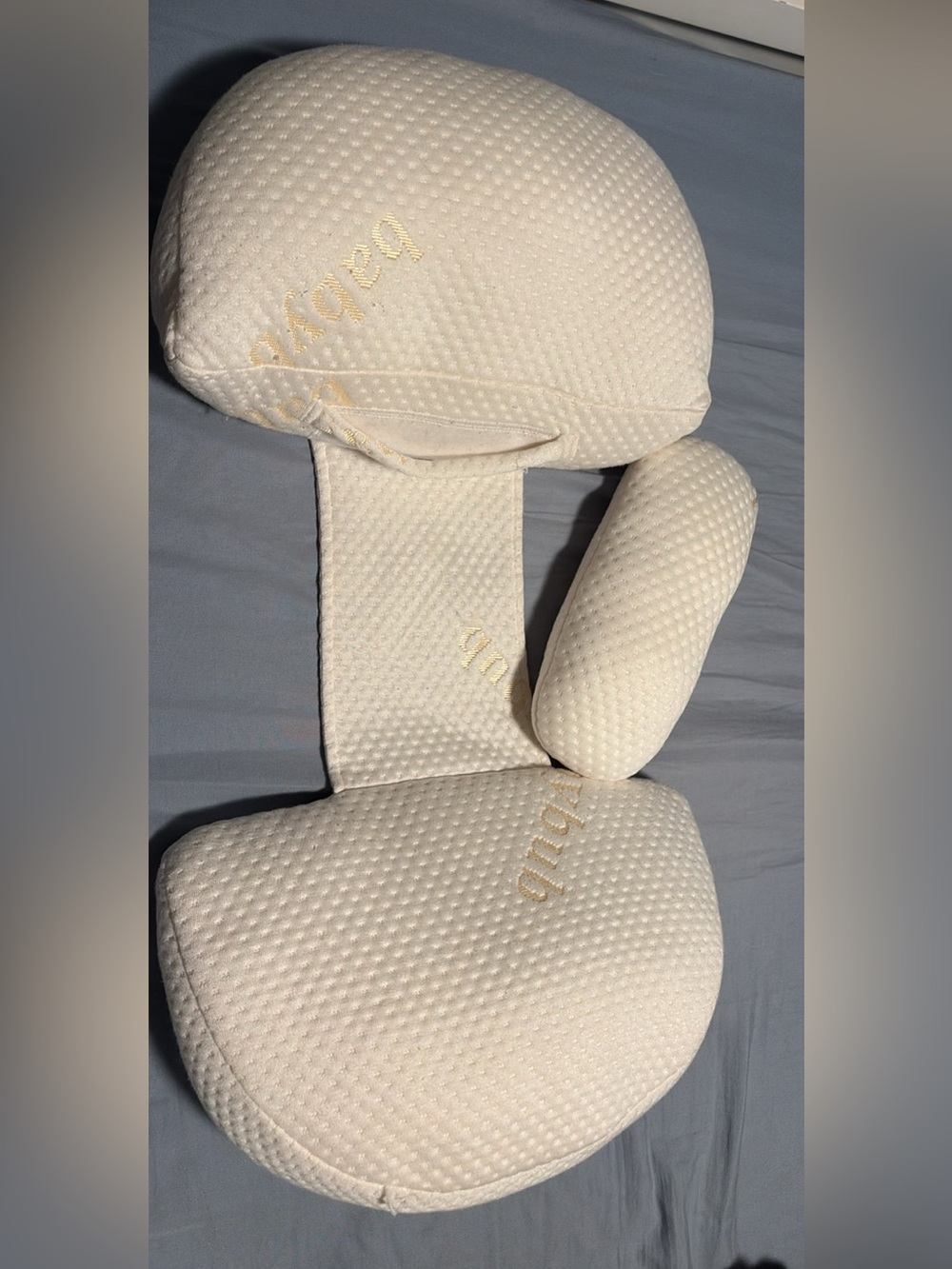 Beige Memory Foam Maternity Pillow Support Set